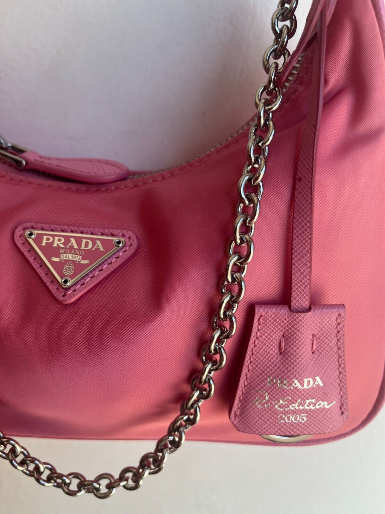 Prada Women's Vitello Phenix 1bh079 Pink Leather Cross Body Bag: Handbags:  Amazon.com
